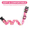 QQPETS Adjustable Soft Dog Collar: Print Flower Pink Multicolor Cute
