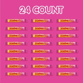 STARBURST FaveREDS Chewy Candy Bulk Pack, 24 Full Size Packs, Red Candy Bulk Box