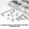 M4 Screws Set, 495 Pcs Nuts and Bolts Set, Hex