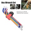 Lengthened Type Flat End Hex Wrench Set Socket Head Wrench