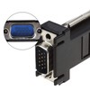 OTOTEC 4 Stück VGA 15-Poliger Stecker auf RJ45 Netzwerkkabel Adapter