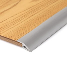 BNELL Carpet & Floor Edging Trim Strip,Self Adhesive-PVC Floor Transition Strip,Thresholds for Doorways with a Height Less Than 10 MM (20FT_Grey)