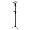 Metal Coat Jacket Purse Rack, Black