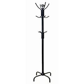 Metal Coat Jacket Purse Rack, Black