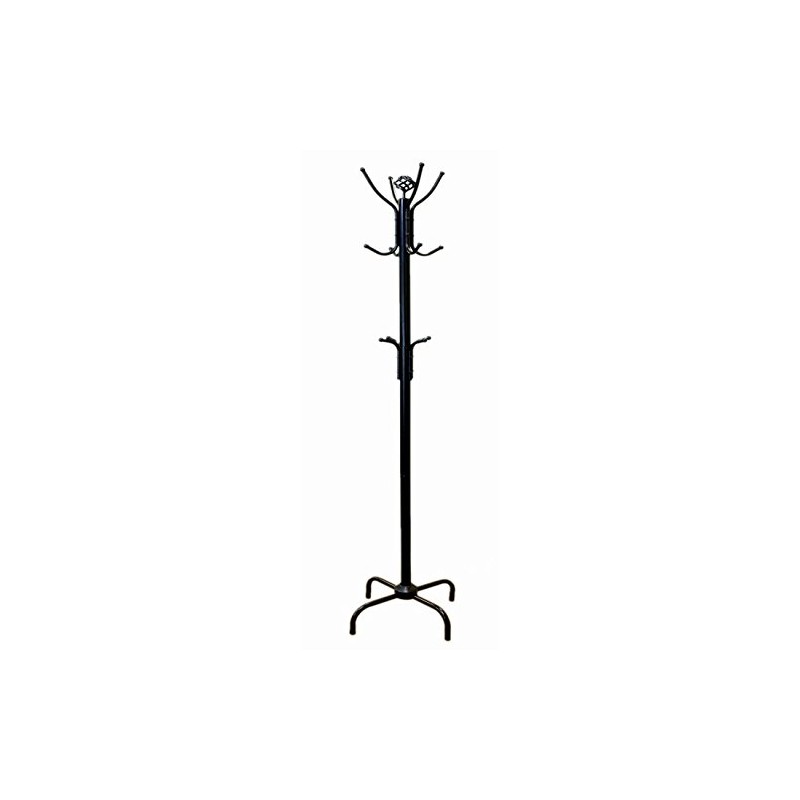 Metal Coat Jacket Purse Rack, Black