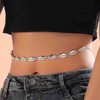 Iaceble Boho Cowrie Shell Waist Chain Shell Bead Belly Chain