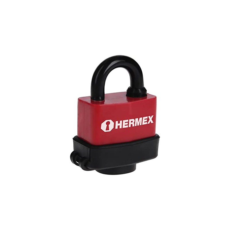 Hermex CMR-50, Candado de acero con cuerpo laminado y cubierta