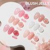 GAOY 6 Colors Rubber Base Gel Set, Jelly Builder Base