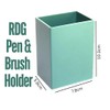 RDG Light Green Plastic Cute Pen Holder | Rectangular Shape