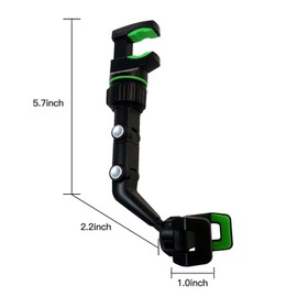 XSPANDER 360° Universal Mount Holder Car Stand Rearview Mirror Car Rearview Mirror Phone Holder 360°for Mobile Cell Phone GPS