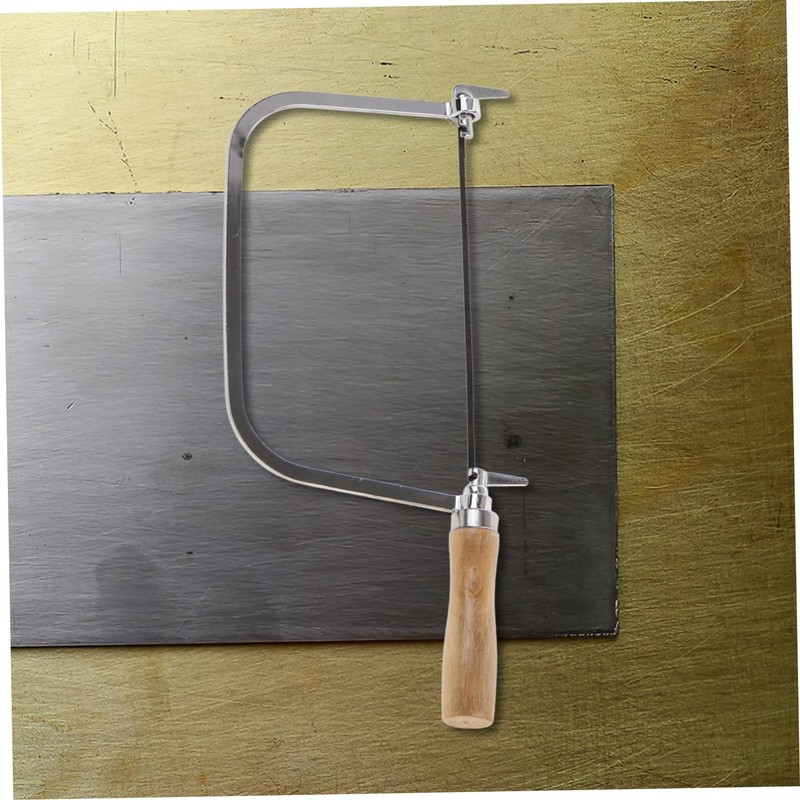 TEHAUX 1 Set Coping Saw Wooden Handle Tool Portable Hand