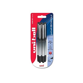 uni-ball Eye Needle UB-185S Extra Fine Rollerball Pens - Black, Pack of 5