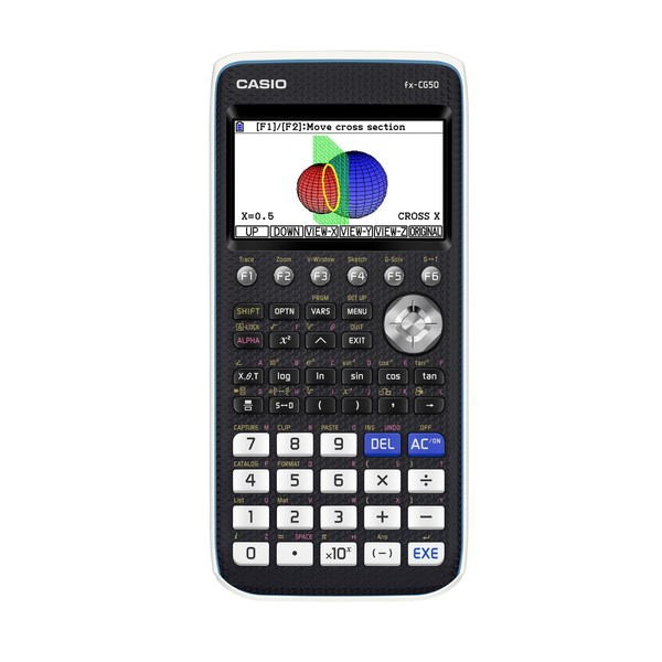 CASIO PRIZM FX-CG50 Color Graphing Calculator,Black & White,7.21"Wx10.32"Lx2.05"H