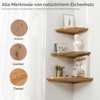 Love Oak Corner Shelf, 23 cm