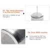 WANGCL Stainless Steel Tea Strainer Sitting in Cups with Folding