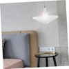 NUOBESTY Bedroom Lampshade White Table Lampshade Umbrella Shape Easy to