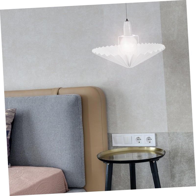NUOBESTY Bedroom Lampshade White Table Lampshade Umbrella Shape Easy to