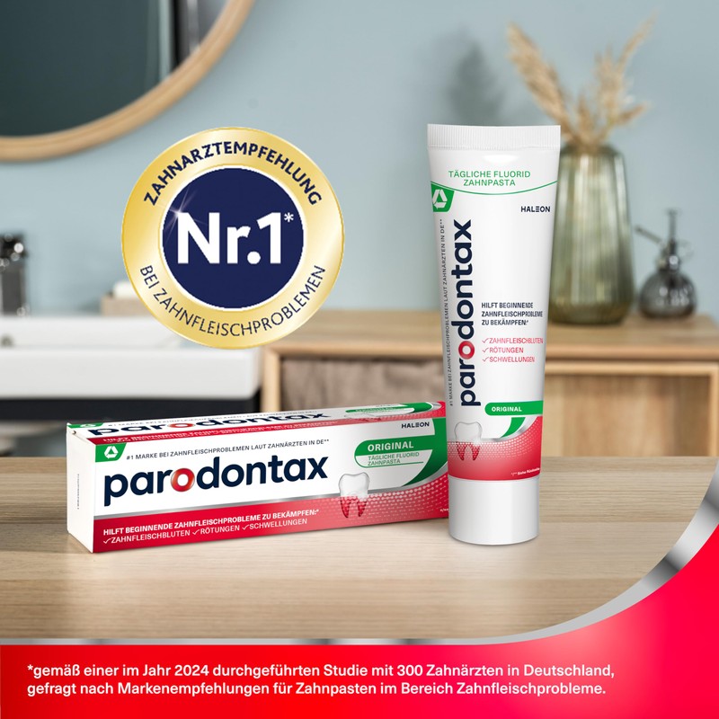Parodontax Original Toothpaste, 4 x 75 ml Toothpaste