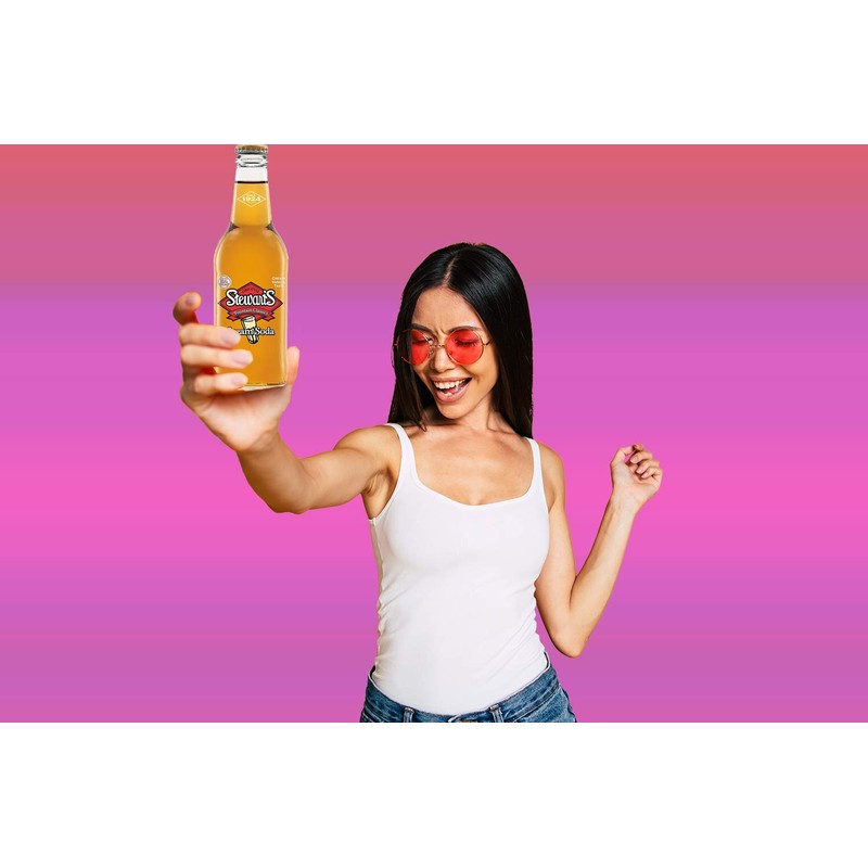 Stewart's Cream Soda, 12 fl oz (24 Glass Bottles)