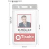 10 x Karteo® Transparent Id Card Holder Card Holder Card