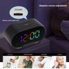 Digital Clock LED Alarm Big Digits Color Display Dimmable Adjustable