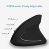 Vertikale Gaming-Maus, 2.4GHz Optical Wireless Ergonomic Mouse 800 1200 1600