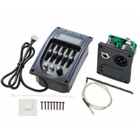 Phoenix Digital Equalizer Tuner for Acoustic Gui [Piezo Pickup] Preamp/Head Amplifier / Easy Installation (Blue) Tuner