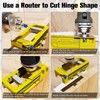 YUEHISY Adjustable Door Hinge Mortiser Kit - 3" to 5"