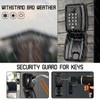 Kizaten Wall Mounted Key Safe, Key Lock Box with Resettable