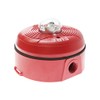 System Sensor PC2RK Ceiling-Mount Outdoor Horn Strobe W/Backbox, 12/24V, Red