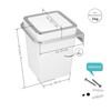 bremermann Savona cosmetic bin incl. wall mount with swing lid,