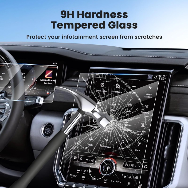 Canvcle 3PCS Screen Protector for 2025 2026 GMC Yukon 16.8