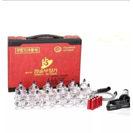 Hansol Buhang Massage Professional Cupping Therapy 19pcs Set with Suction Pump