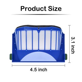Garbage fighter Piezas de repuesto 10 filtros Aero Vac para aspiradora iRobot Roomba 500 600 Series 536 550 614 620 630 650 655 660 665 671 680 690