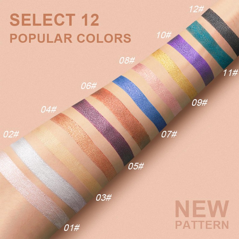 Dual-Purpose Eyeshadow & Eyeliner Pencil with Built-in Sharpener, Long-Wear Smudge-Proof