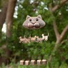 VP Home 20" H Fancy Cat Wind Chimes for Outside
