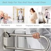 FlySkip Fold Down Grab Bar - 24" Stainless Steel Flip-Up