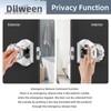 Dllween Polished Chrome Glass Door Knobs, Crystal Door Knob Interior