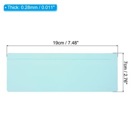 PATIKIL Guided Reading Strips, 20pcs Tracking Highlight Colored Overlay Bookmark Reduce Visual Stress Teaching Supplies with Line for Classroom, Light Blue