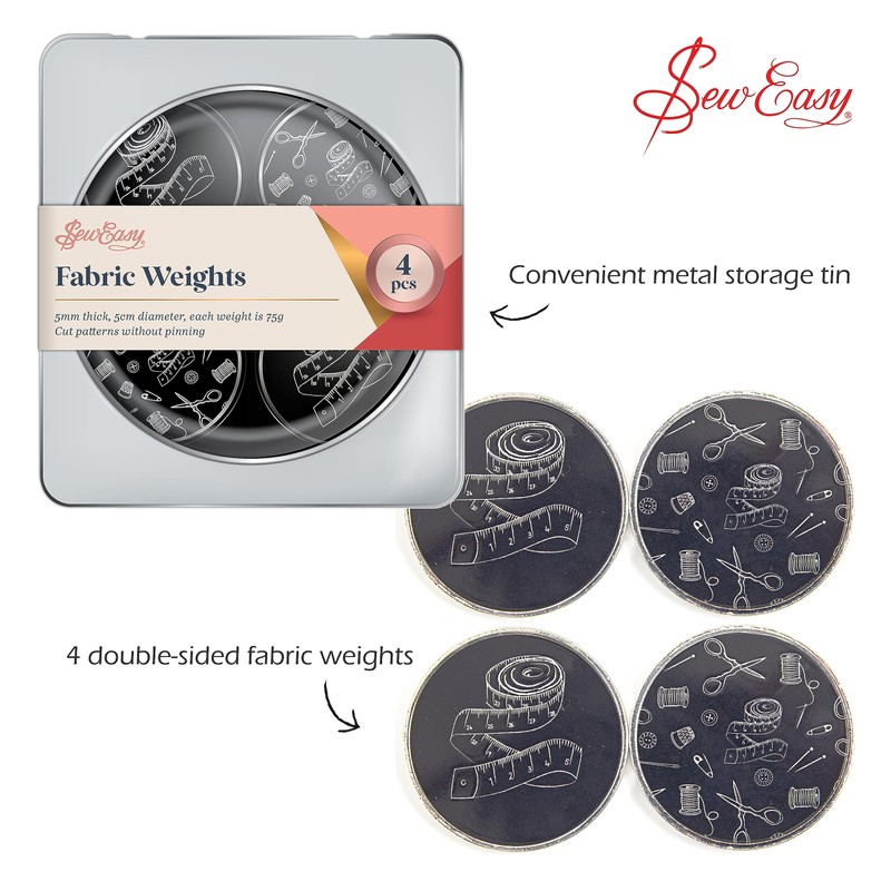 Sew Easy Fabric Weights for Sewing, Crafts, Patterns, Dressmaking, Quilting,