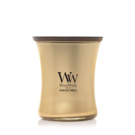 WoodWick Sparkling Pomelo Scented Candle, Crackles as it Burns, Precious Metals Collection, Home Décor, Gifting, 9.7oz
