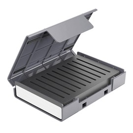 HDD Storage Box Suitcase | Dust-Proof HDD Case Hard Drive Bags,Drive Storage Hard Drive Case with Stand Shockproof Water-Resistant Design