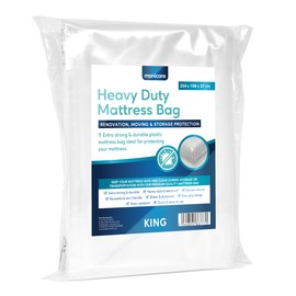 Monicare - Mattress Bag | Storage Protective Cover for Moving - Heavy Duty, Reusable, Tearproof | King Size Fits All with Sealing Strip