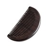 Tokuan KU-5000 Ebony Comb, Sparkling, Half Moon Type, Includes Carrying
