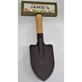 tlm wholesale Welcome to Jamie's garden hanging shovel sign