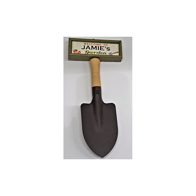 tlm wholesale Welcome to Jamie's garden hanging shovel sign
