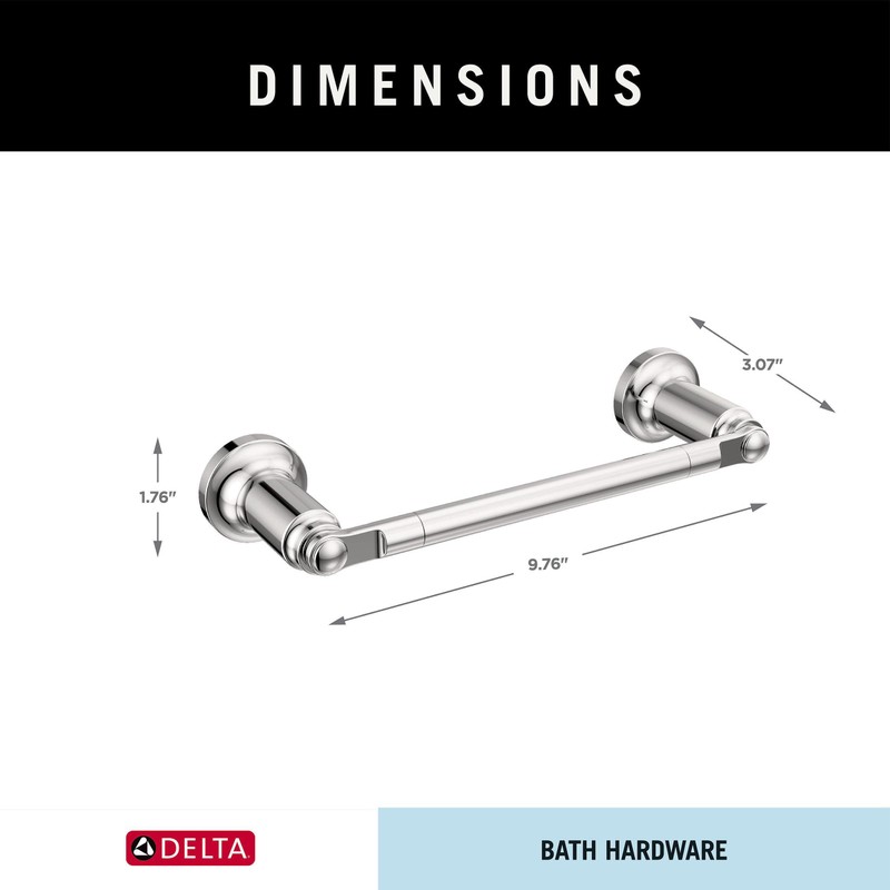 DELTA 73508 Saylor Bath Hardware Towel bar, Polished Chrome