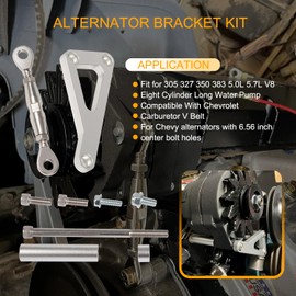 Alternator Bracket Kit for Chevy SBC Long Water Pump 305 327 350 383 5.0L 5.7L V8 Small Block Engine
