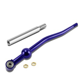 Auto Dynasty Compatible with Civic/Del Sol/CRX/Integra Double Bend Short Throw Shifter (Blue)+3.75 inches Extension Kit (Silver)