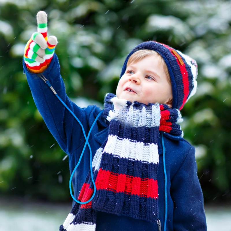 Sosoport 6 Pcs Kids Glove Holder Multi-Functional Glove String Toddler